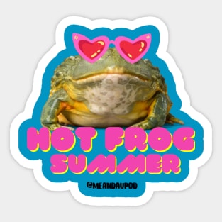 Me and AU - Hot Frog Summer Sticker